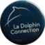Badge bleu Logo La Dolphin Connection